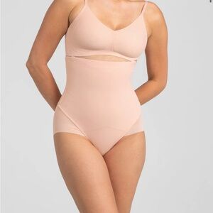 HoneyLove SuperPower Brief Sculpt Wear Sand Shapewear Womens Size XL
